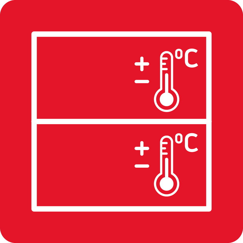 Two cooling zones